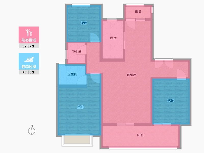 河南省-许昌市-万山绿都-102.47-户型库-动静分区