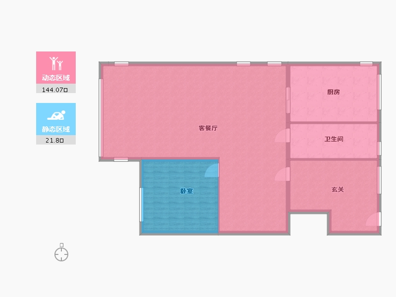 湖北省-荆州市-海棠湾-155.00-户型库-动静分区