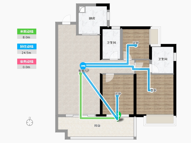 贵州省-贵阳市-美的国宾府-100.00-户型库-动静线