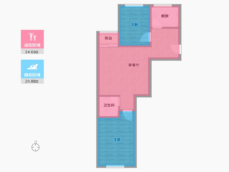 山东省-青岛市-宜昌馨苑-48.68-户型库-动静分区