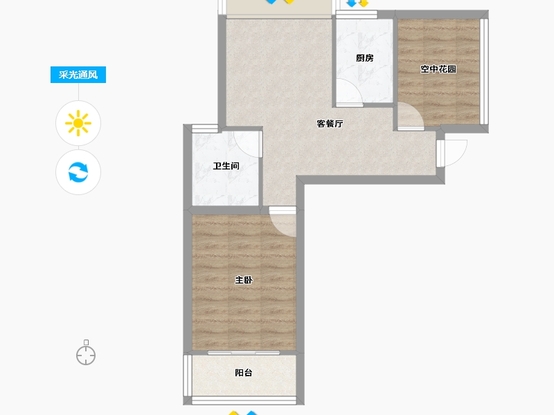 安徽省-合肥市-金辉悦府-52.14-户型库-采光通风