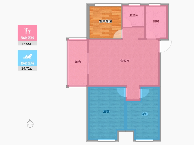 安徽省-合肥市-金辉悦府-74.87-户型库-动静分区