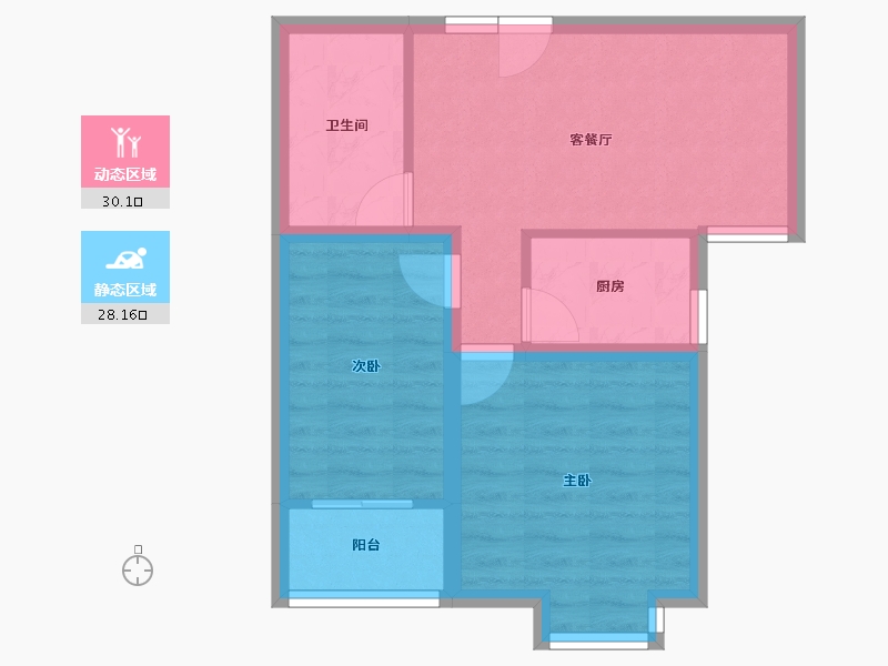 山东省-青岛市-北国之春采菊苑-51.47-户型库-动静分区