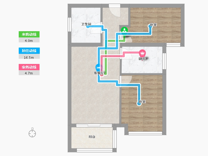 河北省-廊坊市-路劲阳光城-55.92-户型库-动静线