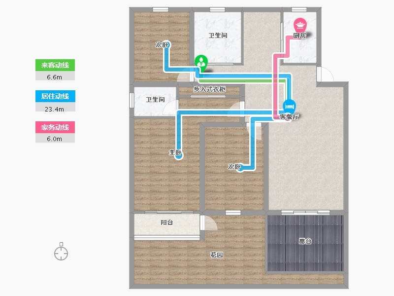 浙江省-杭州市-盛世嘉园(公寓住宅)-136.94-户型库-动静线