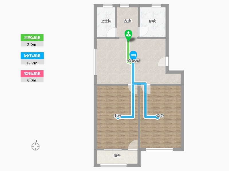 江苏省-苏州市-向阳小区-75.83-户型库-动静线