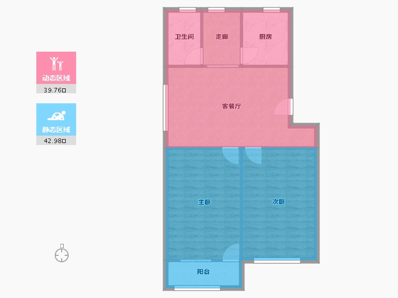 江苏省-苏州市-向阳小区-75.83-户型库-动静分区