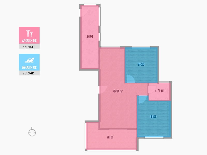 湖南省-常德市-华电新城-71.60-户型库-动静分区