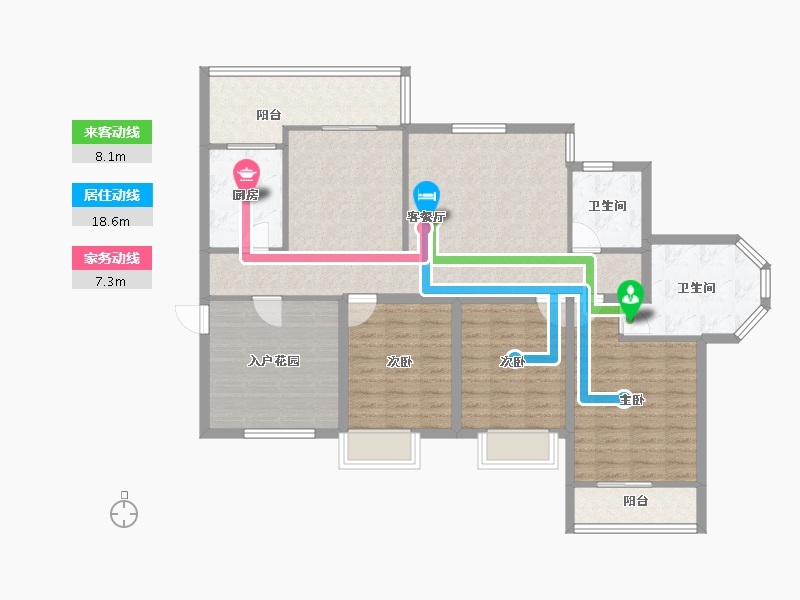 安徽省-合肥市-临滨苑-115.53-户型库-动静线