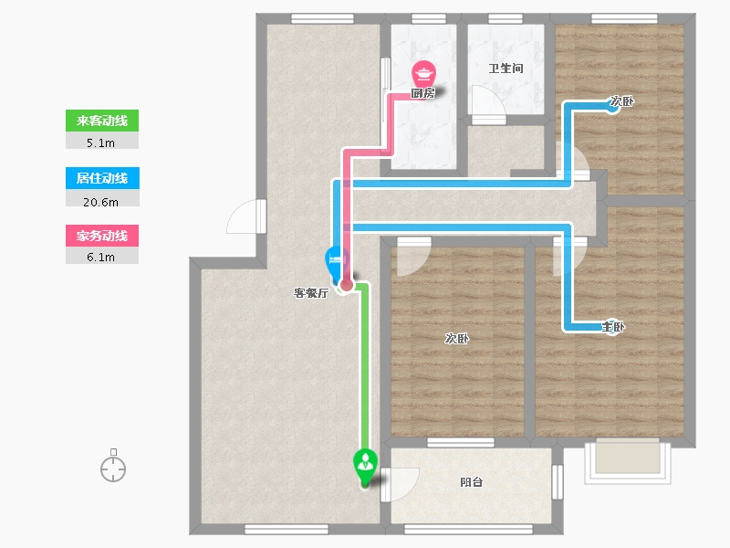 山东省-枣庄市-蟠龙湖景范3期-110.00-户型库-动静线