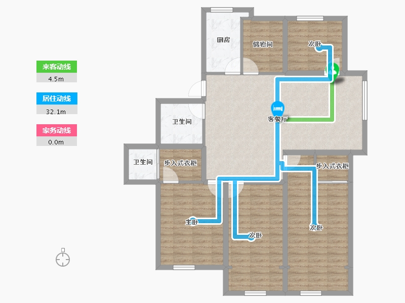 浙江省-杭州市-庆春苑-113.31-户型库-动静线