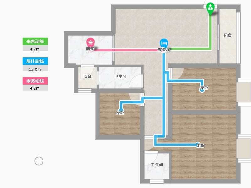 广东省-广州市-保利西海岸瀚海花园-72.11-户型库-动静线