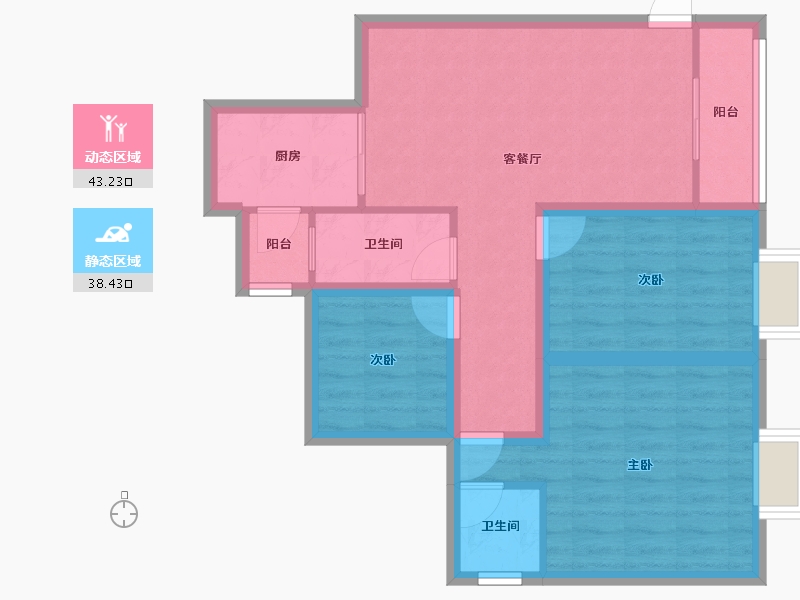 广东省-广州市-保利西海岸瀚海花园-72.11-户型库-动静分区