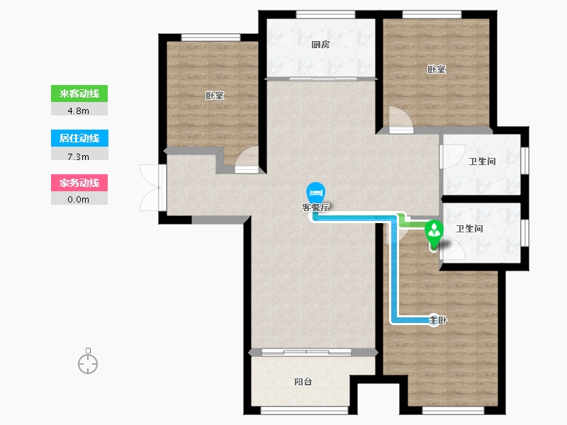 山东省-临沂市-凤凰水城-108.80-户型库-动静线