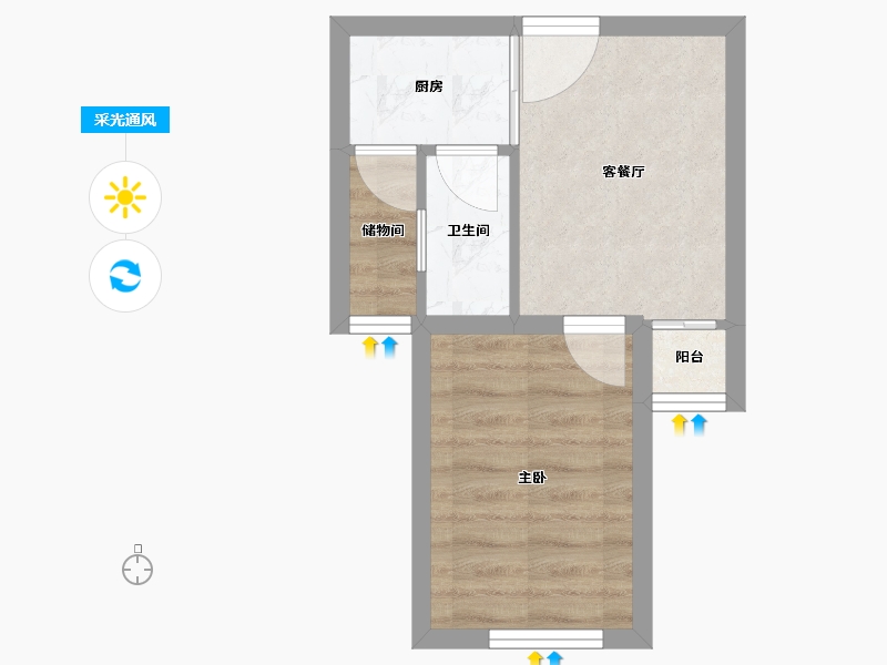 安徽省-合肥市-蜀南庭苑(南新庄社区北区)-28.31-户型库-采光通风