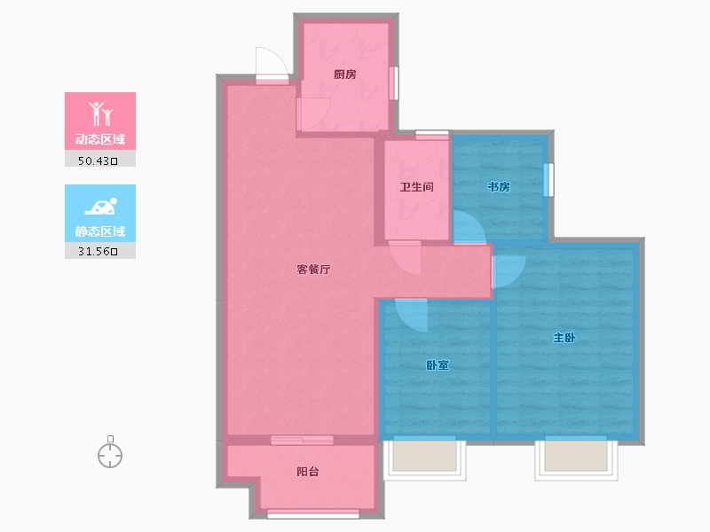 江西省-萍乡市-景泰园-73.60-户型库-动静分区