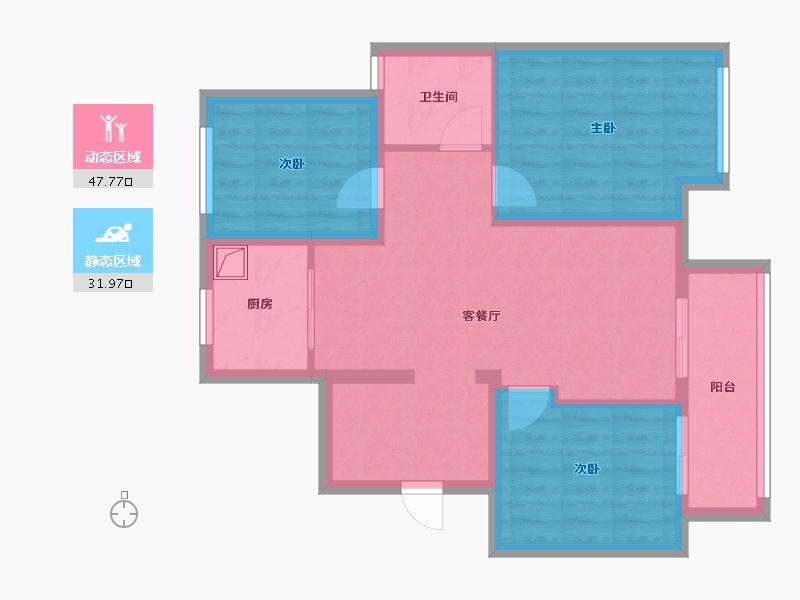 河北省-廊坊市-三叶公园-73.62-户型库-动静分区