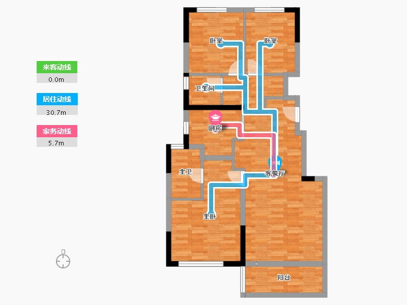 四川省-成都市-中国铁建双楠樾府-81.98-户型库-动静线