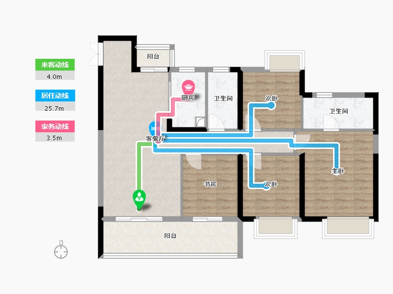 江西省-赣州市-凤凰城-102.40-户型库-动静线