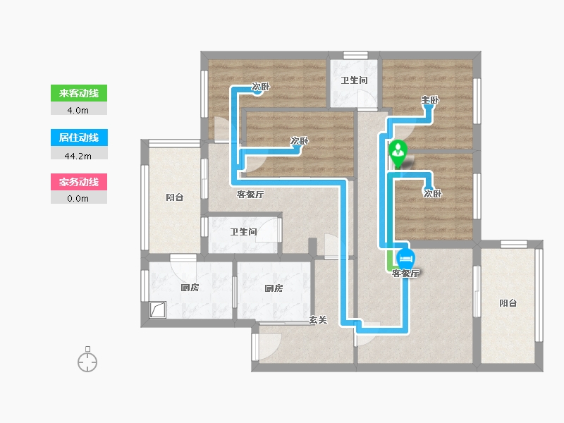 福建省-福州市-榕发夏荷郡-93.00-户型库-动静线