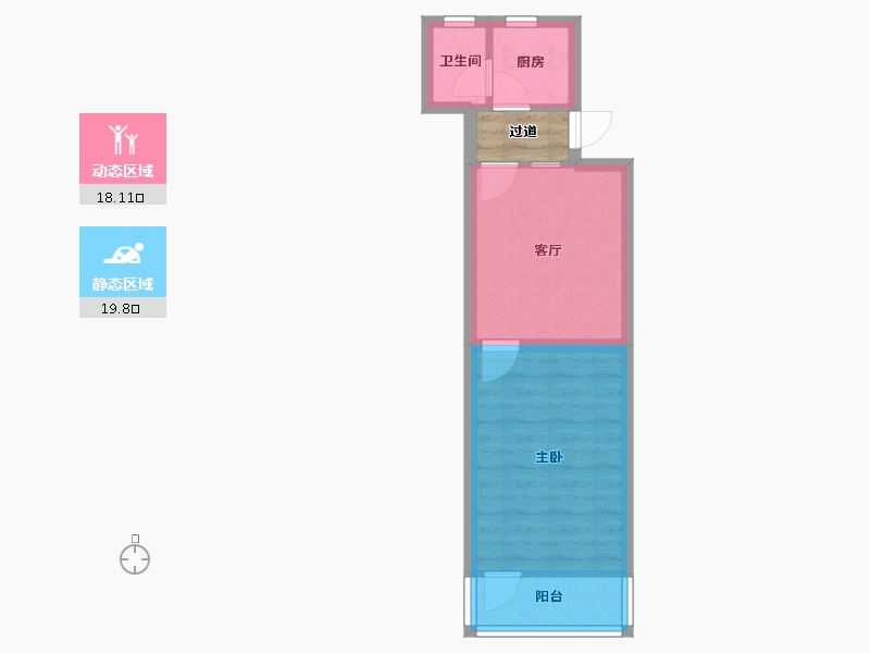 浙江省-杭州市-环西新村-35.55-户型库-动静分区