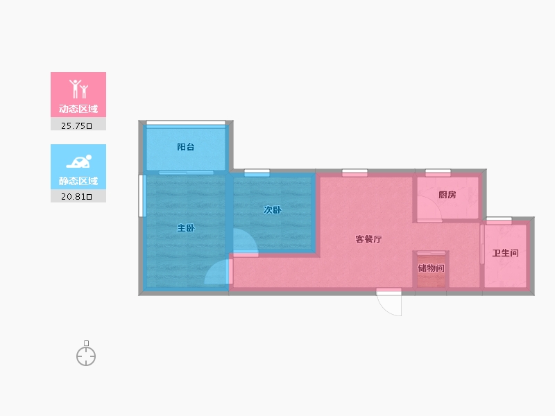 浙江省-杭州市-阮家居-40.28-户型库-动静分区