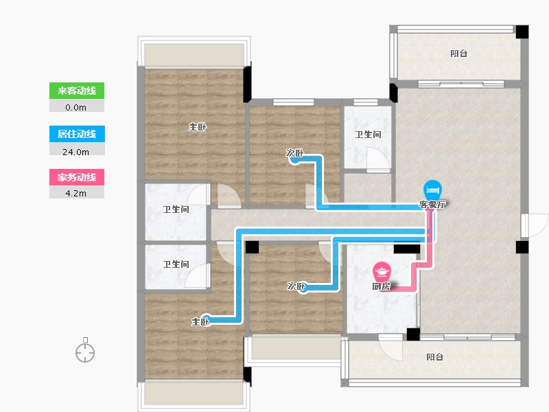 广西壮族自治区-贵港市-锦绣壹号-135.74-户型库-动静线