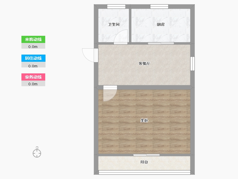 浙江省-杭州市-湘云雅苑-46.53-户型库-动静线