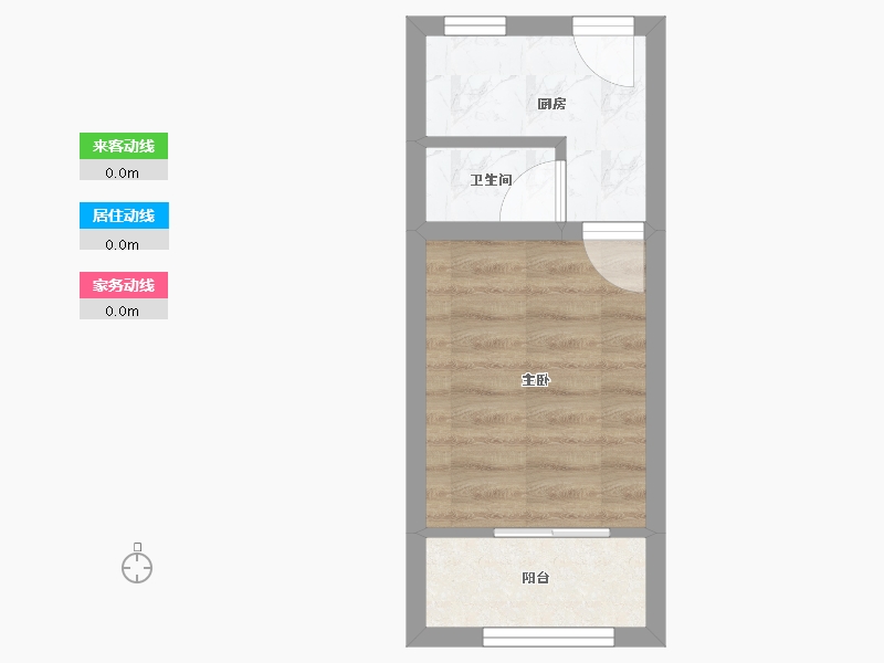 浙江省-杭州市-青春坊小区(公寓住宅)-21.20-户型库-动静线