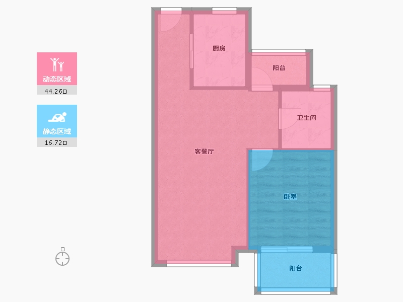 河北省-廊坊市-路劲阳光城-54.85-户型库-动静分区