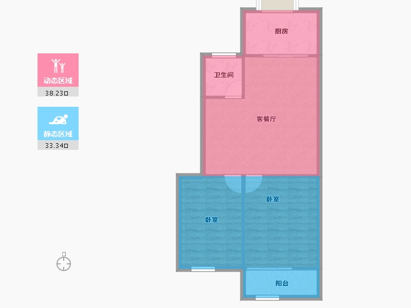 陕西省-咸阳市-秦宝小区东区-65.29-户型库-动静分区