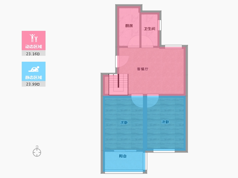 安徽省-合肥市-蜀南庭苑(南新庄社区北区)-41.27-户型库-动静分区