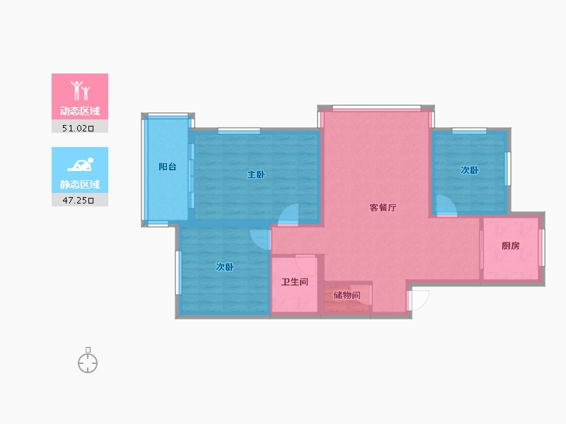 浙江省-温州市-温迪锦园-97.78-户型库-动静分区