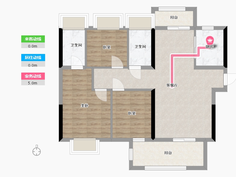 广东省-惠州市-香树和园-85.00-户型库-动静线