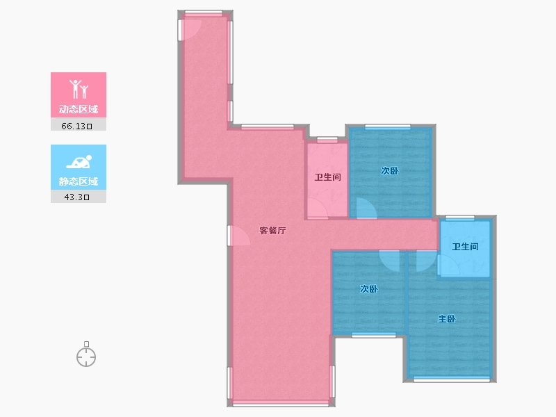 湖南省-常德市-华电新城-100.00-户型库-动静分区