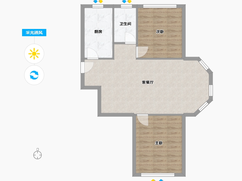 山东省-青岛市-印象山-66.31-户型库-采光通风