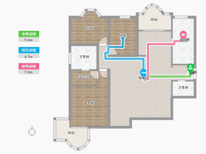 陕西省-西安市-枫叶新都市-127.67-户型库-动静线