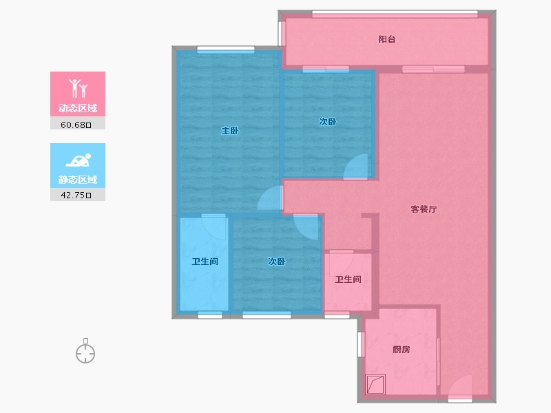 福建省-福州市-金辉中央铭著-102.00-户型库-动静分区