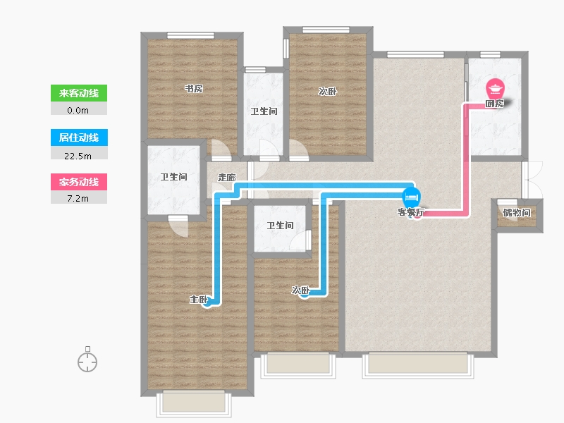 甘肃省-兰州市-中广宜景湾尚城-184.83-户型库-动静线