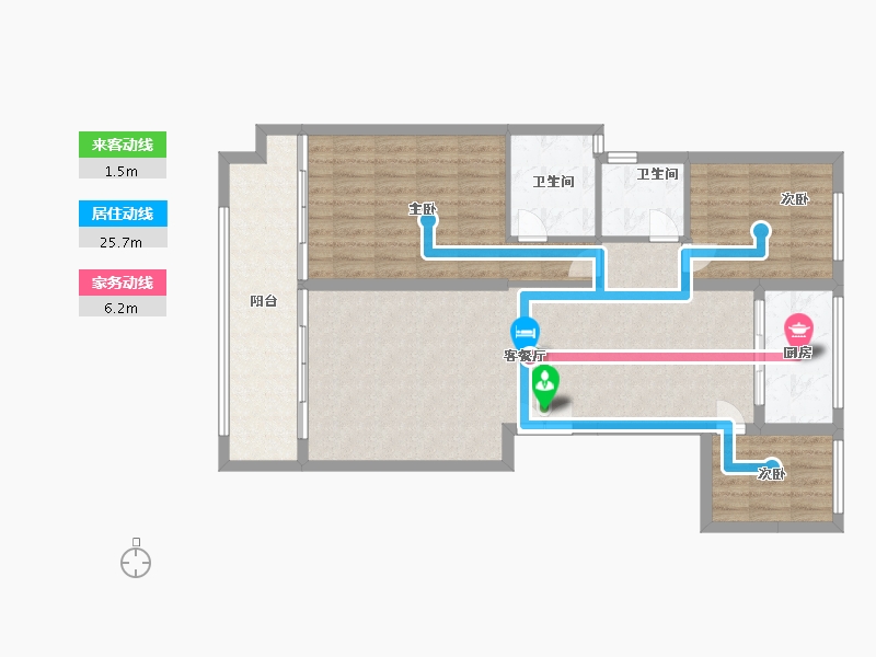 河南省-信阳市-罗山桃李春风-98.38-户型库-动静线