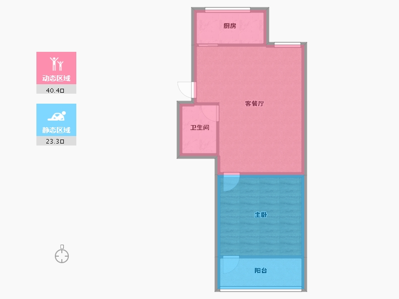 浙江省-杭州市-庆春苑-57.55-户型库-动静分区