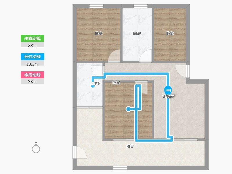 福建省-厦门市-沧一小区-72.77-户型库-动静线