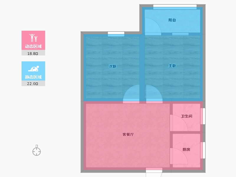 浙江省-杭州市-阮家居-35.64-户型库-动静分区