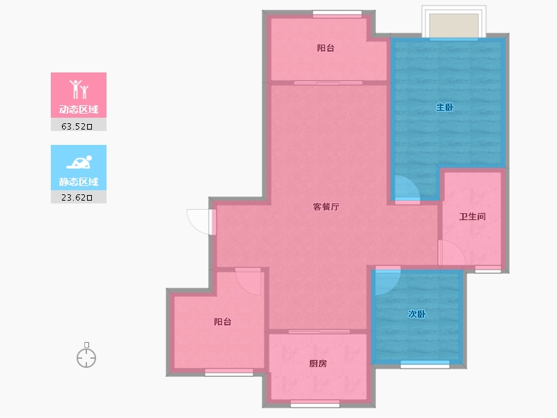 江苏省-常州市-弘阳上城-78.07-户型库-动静分区