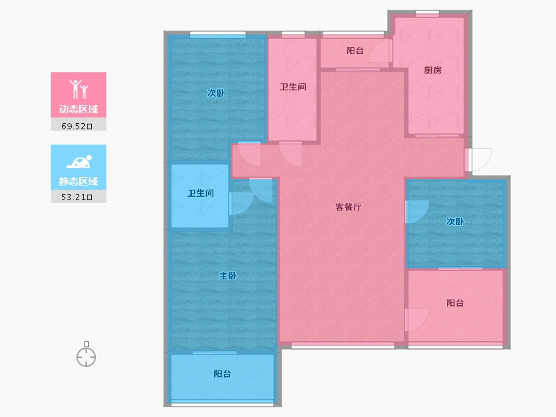 云南省-昆明市-星汇园-114.00-户型库-动静分区