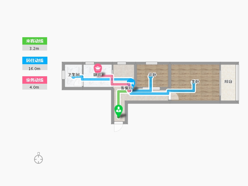 浙江省-杭州市-环西新村-42.34-户型库-动静线