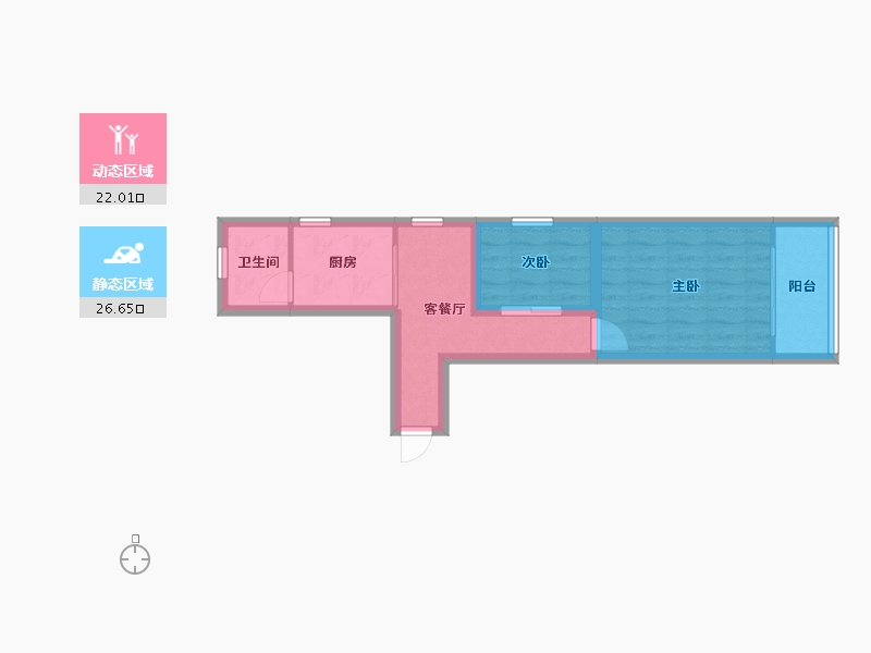 浙江省-杭州市-环西新村-42.34-户型库-动静分区