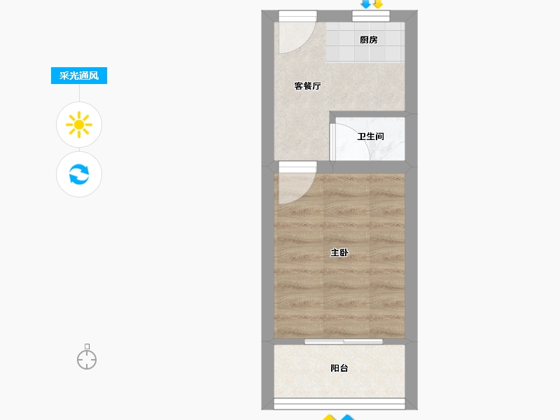 浙江省-杭州市-青春坊小区(公寓住宅)-21.08-户型库-采光通风