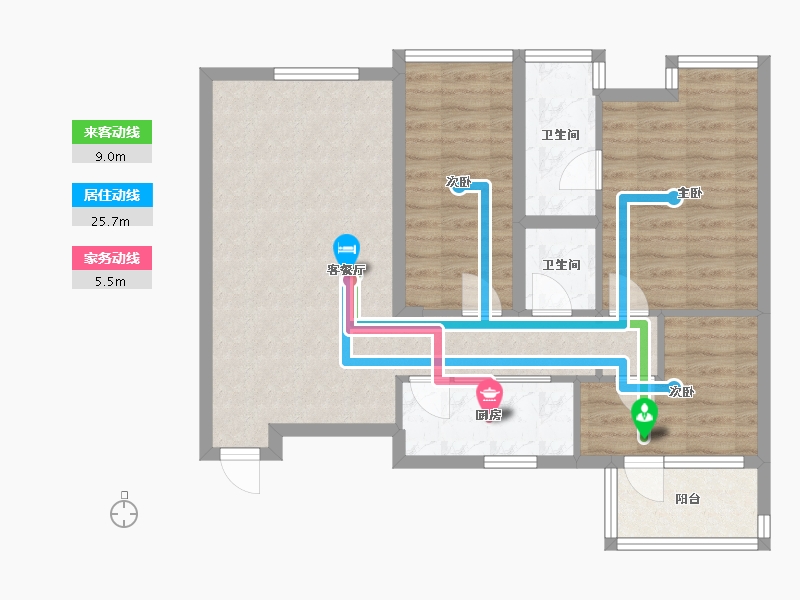 广东省-佛山市-春晖阁-72.00-户型库-动静线