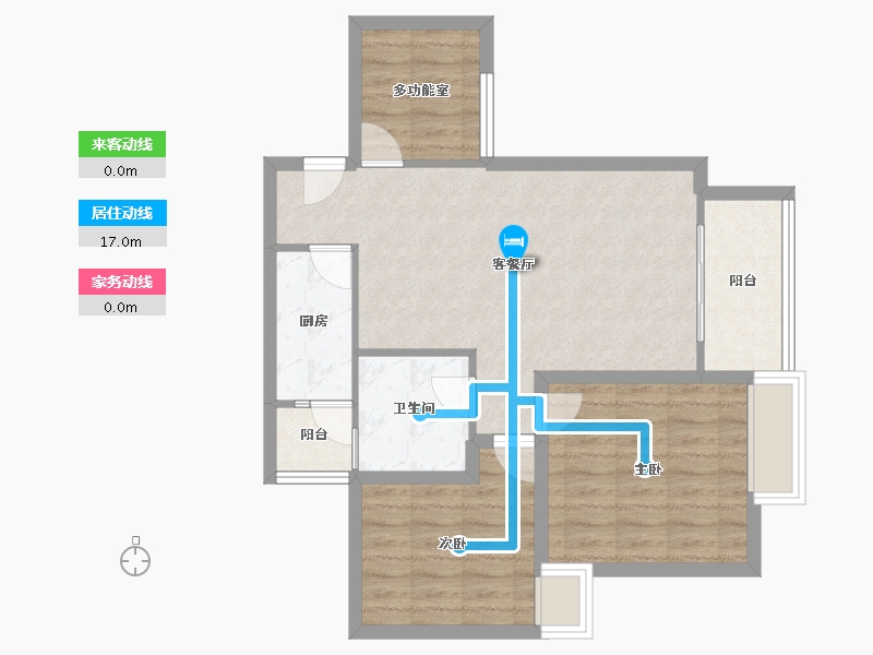 四川省-成都市-温哥华南苑-71.67-户型库-动静线